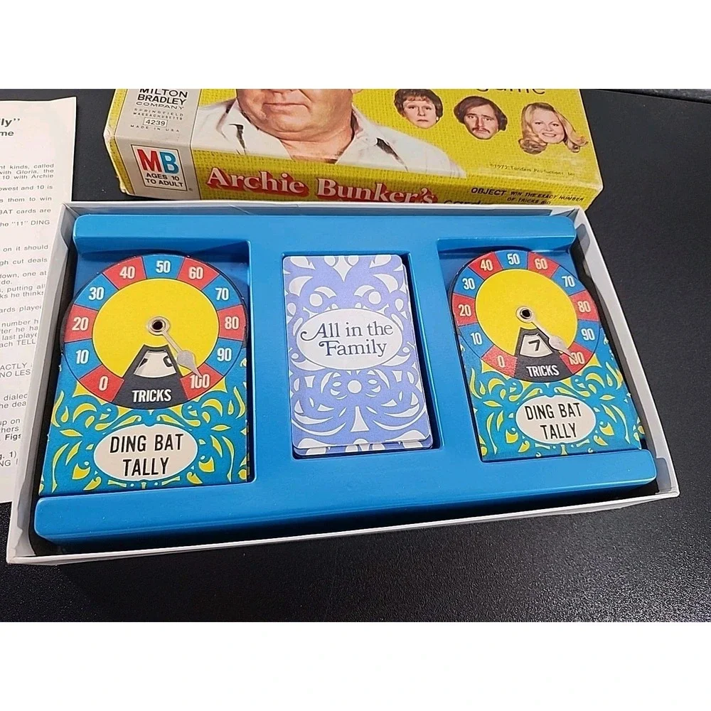 Vintage 1972 All In The Family Archie Bunker's Card Game by Milton Bradley‎ TV